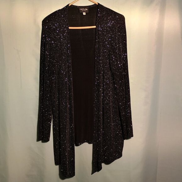 onyx nite Sequin cardigan - Picture 1 of 4